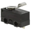 Omron Ultra Subminiature Simulated Roller Lever Micro Switch, SPDT, 3A, 30V DC, Solder Terminal, IP40 D2F-01FL3-D