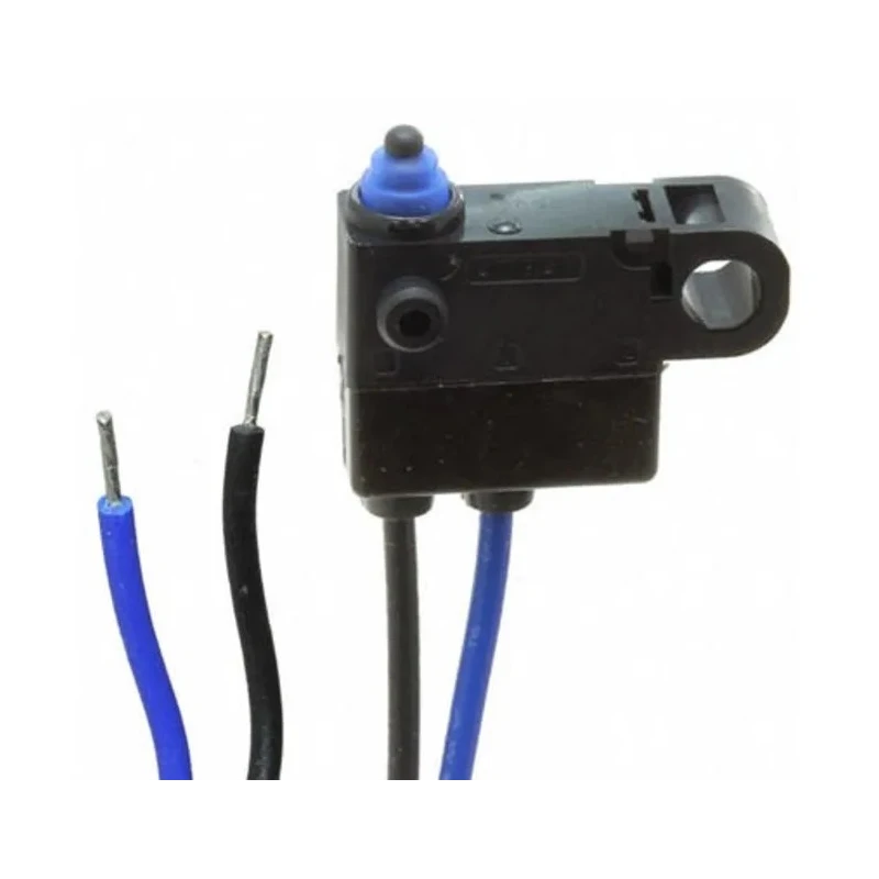 Omron Pin Plunger Micro Switch, Pre-Wired Terminal, 2A Current, SPST Contact, Sealed Ultra Subminiature, IP67 Rated D2HW2350R