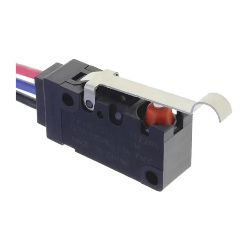 Omron Simulated Roller Lever Micro Switch, Pre-Wired Terminal, 100mA, SPDT Contact Configuration, IP67 D2VW-01L3-1M(D)(CHN)