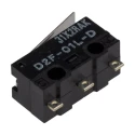 Omron Ultra Subminiature Hinge Lever Micro Switch, Solder Terminal, 100mA, 30V dc, SPDT, IP40 D2F-01L-D