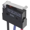 Omron Simulated Roller Lever Micro Switch Pre-Wired Terminal 3A 250 V AC 30 V DC SPST IP67 D2SW-3L3-3M