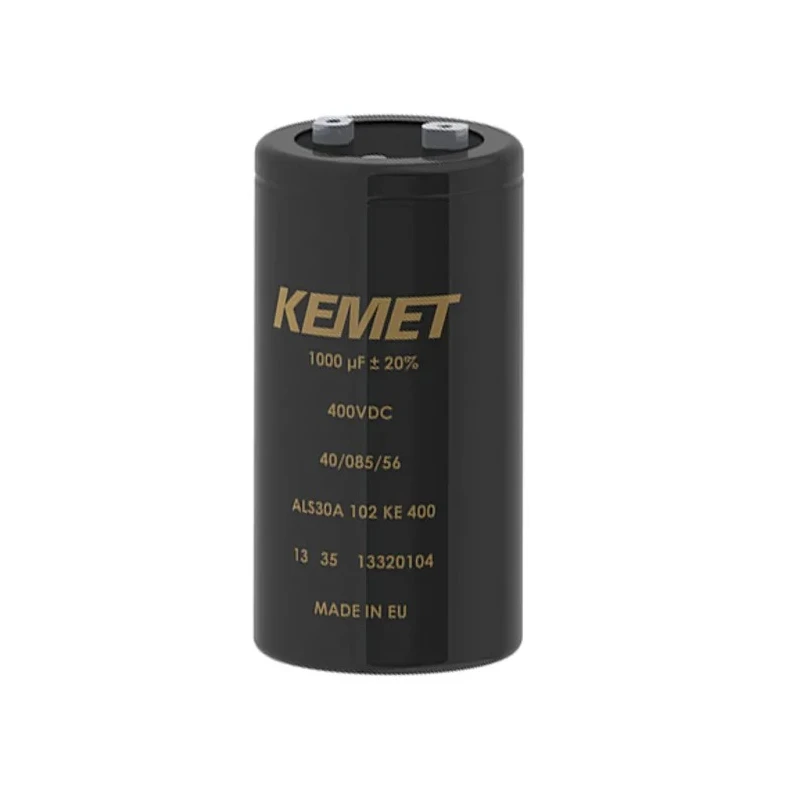 KEMET 0.18 F Cylindrical Can Capacitor 40V dc Screw Mount Polar, 29.2A Ripple Current ALS71A184MF040