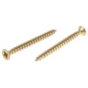 RS PRO Pozidriv Countersunk Steel Wood Screw, Passivated Zinc Plated, 5 mm Thread 60 mm Length 144-3485