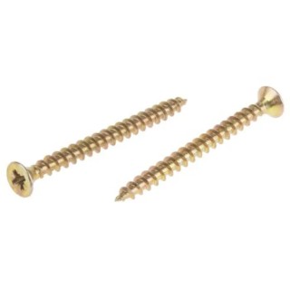 RS PRO Pozidriv Countersunk Steel Wood Screw, Passivated Zinc Plated, 5 mm Thread 60 mm Length 144-3485