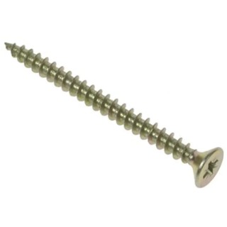 RS PRO Pozidriv Countersunk Steel Wood Screw Passivated Zinc Plated 5 mm Thread 75 mm Length 144-3486