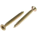 RS PRO Pozidriv Countersunk Steel Wood Screw, Passivated Zinc Plated, 6 mm Thread, 60 mm Length 144-3491