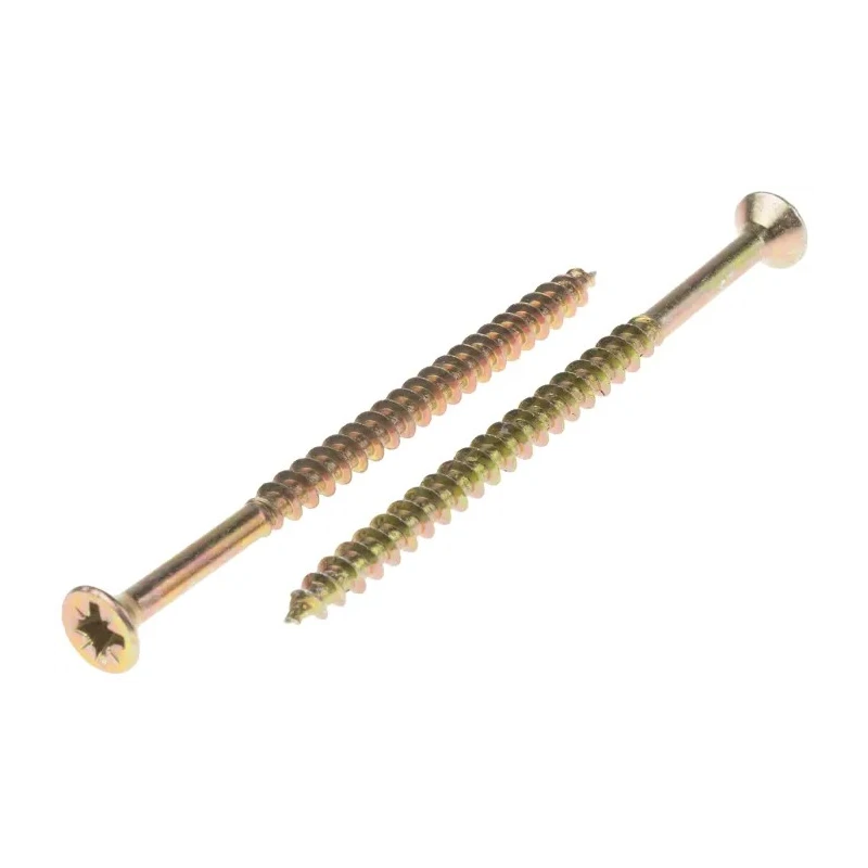 RS PRO Pozidriv Countersunk Steel Wood Screw Passivated Zinc Plated 6 mm Thread 100 mm Length 144-3494