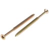 RS PRO Pozidriv Countersunk Steel Wood Screw Passivated Zinc Plated 6 mm Thread 100 mm Length 144-3494