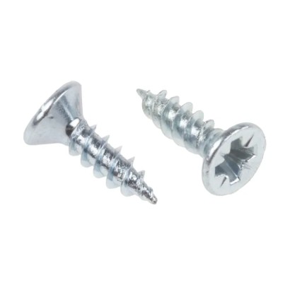RS PRO Pozidriv Countersunk Steel Wood Screw Bright Zinc 6 Thread 0.5in Length 144-3499