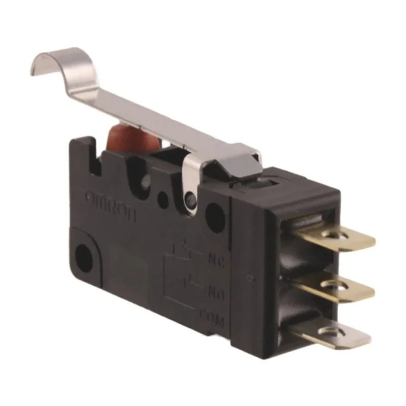 Omron Simulated Roller Lever Micro Switch, Solder Terminal, 5A, 250 V AC, SPDT, IP67 D2VW-5L3-1(CHN)