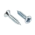 RS PRO Pozidriv Countersunk Steel Wood Screw Bright Zinc, Thread No. 6, 15.88 mm Length 144-3500