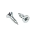 RS PRO Pozidriv Countersunk Steel Wood Screw, Bright Zinc, Thread No.8, Length 0.63in 144-3501