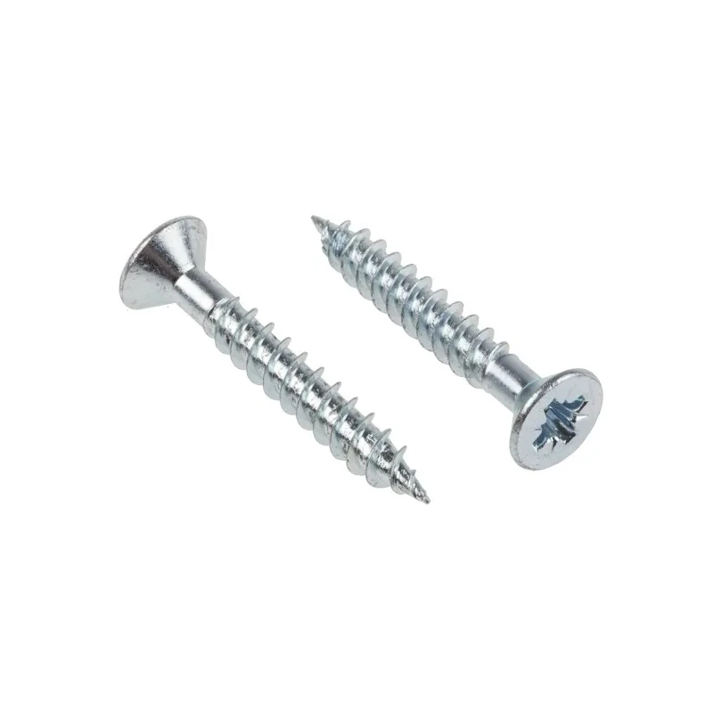 RS PRO Pozidriv Countersunk Steel Wood Screw Bright Zinc 1.5in Length No.12 Thread 144-3505