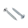 RS PRO Pozidriv Countersunk Steel Wood Screw Bright Zinc 1.5in Length No.12 Thread 144-3505