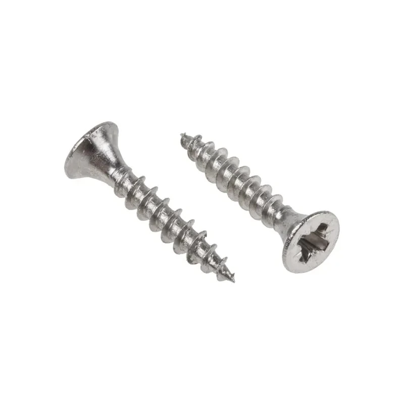RS PRO Pozidriv Countersunk Stainless Steel Wood Screw, 3.5 mm Thread Size 20 mm Length 144-3507