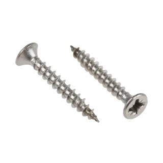 RS PRO Pozidriv Countersunk Stainless Steel Wood Screw 3.5 mm Thread 25 mm Length 144-3508