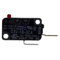 Omron Aratas Pin Plunger Miniature Micro Switch, Tab Terminal, SPST, 16A, 250V AC, IP40, D3V-16-3C4