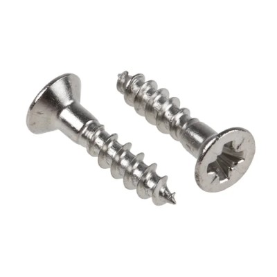 RS PRO Pozidriv Countersunk Stainless Steel Wood Screw Metric Thread 16 mm Length 144-3527