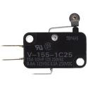 Omron Short Roller Lever Micro Switch SPDT 15A 250V AC Tab Terminal IP40 V-155-1C25