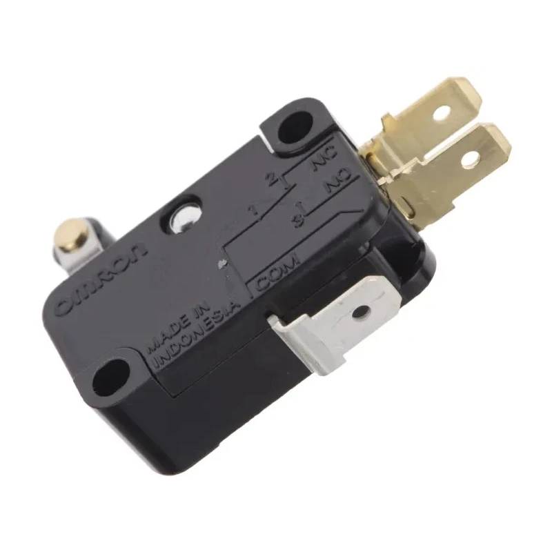 Omron Short Roller Lever Micro Switch SPDT 15A 250V AC Tab Terminal IP40 V-155-1C25