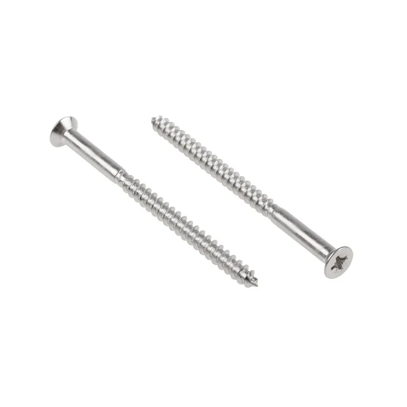 RS PRO Pozidriv Countersunk Stainless Steel Wood Screw, Metric Thread 75mm Length 144-3528