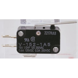 Omron Hinge Lever Micro Switch, Solder Terminal, 16A, 250 V AC/DC, SPDT, IP40 V-162-1A5