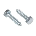 RS PRO Hex Coach Screw Steel Bright Zinc M6 x 25 mm 144-3532