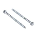 RS PRO Hex Coach Screw Steel Bright Zinc 6 mm x 80 mm 144-3533