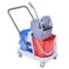 Double Bucket Mop Wringer Trolley (2 Bucket) Capacity 40 Ltr
