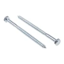 RS PRO Hex Coach Screw Steel Bright Zinc M6 x 90 mm 144-3534
