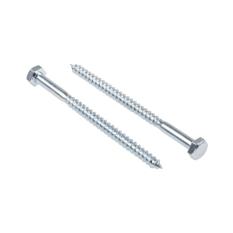 RS PRO Hex Coach Screw Steel Bright Zinc M6 x 90 mm 144-3534