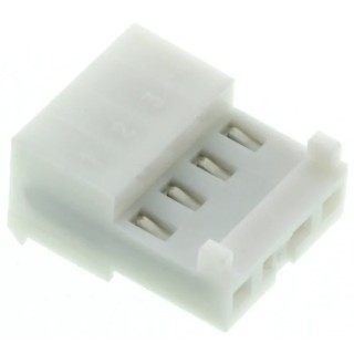 TE Connectivity 4-Way IDC Connector Female for Cable, 1 Row 250V ac 5A MTA-100 3-643814-4