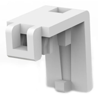 TE Connectivity Strain Relief Cover for MTA-100 IDC Closed End Connectors, Nylon, Natural Colour 643075-2
