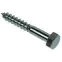 RS PRO Hex Coach Screw, Steel Bright Zinc, M10 x 140 mm 144-3541