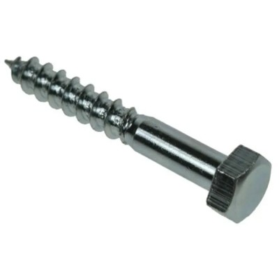 RS PRO Hex Coach Screw, Steel Bright Zinc, M10 x 140 mm 144-3541