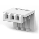 TE Connectivity Strain Relief Cover for MTA-100 IDC Closed End Connectors Nylon Natural 643075-4