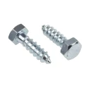 RS PRO Coach Screw Steel Bright Zinc Hex Head M12 x 40 mm 144-3543