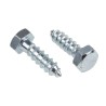 RS PRO Coach Screw Steel Bright Zinc Hex Head M12 x 40 mm 144-3543