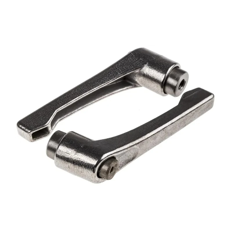 RS PRO Stainless Steel Clamping Lever Female Thread M6 x 65 mm Silver Handle 65mm Length 144-3596