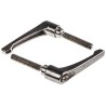 RS PRO Stainless Steel Clamping Lever M12 x 63 mm Thread Length, Polished Handle 144-3621