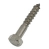 RS PRO Hex Coach Screw Stainless Steel M6 x 50 mm 144-3549