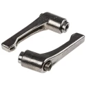 RS PRO Stainless Steel Clamping Lever Female Thread M6 x 42 mm Silver Handle 144-3595
