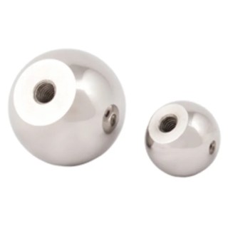 RS PRO Silver 304 Stainless Steel Ball Clamping Knob, M6 Thread Size, 11mm Thread Length, 25 mm Diameter 144-3629