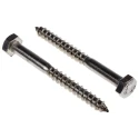 RS PRO Hex Coach Screw Stainless Steel M6 x 60 mm 144-3550