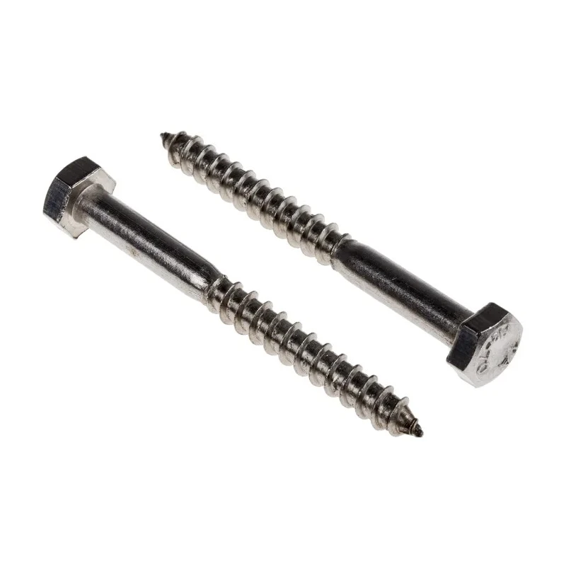 RS PRO Hex Coach Screw Stainless Steel M6 x 60 mm 144-3550