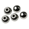 RS PRO Silver Aluminium Ball Clamping Knob M8 Threaded Hole 32 mm Diameter 15 mm Thread Length 144-3662