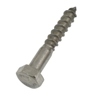 RS PRO Hex Coach Screw Stainless Steel M10 x 50 mm 144-3557
