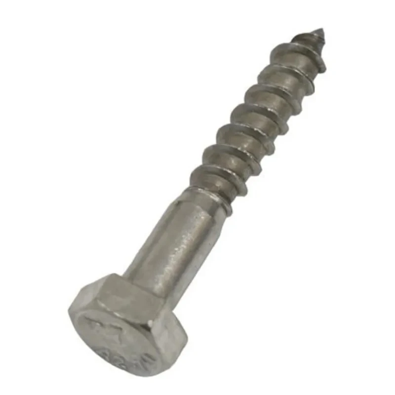 RS PRO Hex Coach Screw Stainless Steel M10 x 50 mm 144-3557