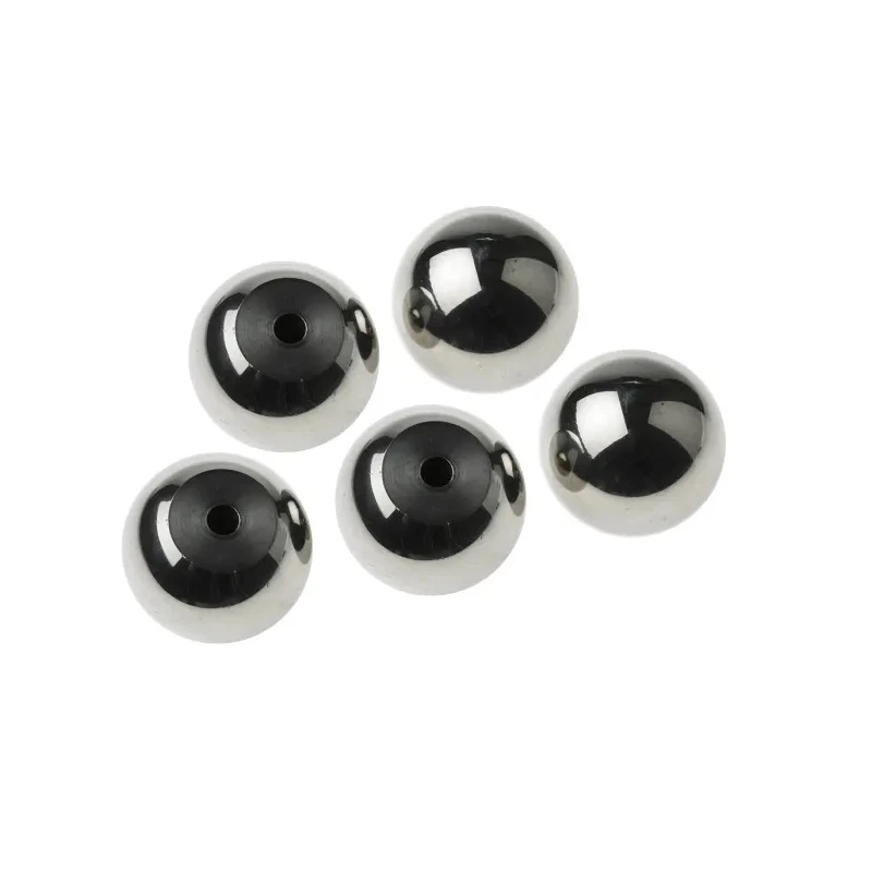 RS PRO Silver Aluminium Ball Clamping Knob M6 Threaded Hole 38 mm Diameter 18 mm Length 144-3664