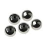 RS PRO Silver Aluminium Ball Clamping Knob M6 Threaded Hole 38 mm Diameter 18 mm Length 144-3664